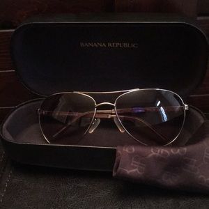 Banana Republic Helene Aviator Sunglasses